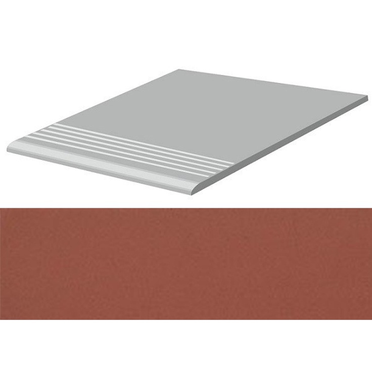 Casalgrande Padana Unicolore Technic 718513 Gradino Rosso Mattone Ступень 30x30 см, Италия, под камень  - фото 1