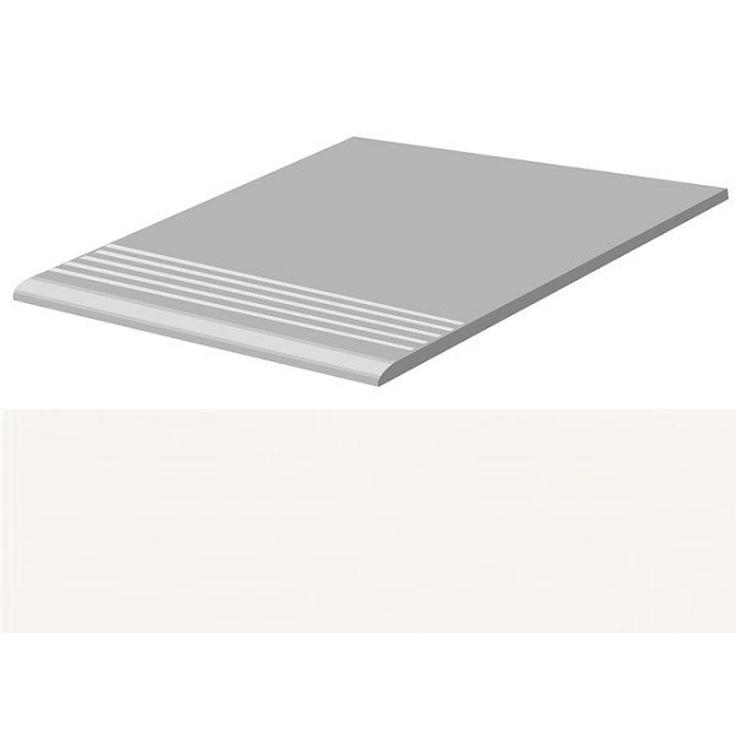 Casalgrande Padana Unicolore Technic 718518 Gradino Bianco Assoluto Ступень 30x30 см, Италия, под камень  - фото 1