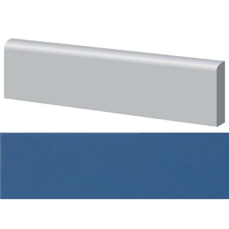Casalgrande Padana Unicolore Technic 108017 B.C. Blu Forte Плинтус 10x20 см, Италия, под камень  - фото 1