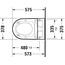 Catalano ME by Starck 2510092096 Унитаз подвесной 57,5x36x35,5 см, Италия - фото 5