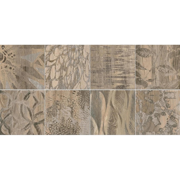 Century Cottage 89209 Formella Brown Mix Декор 23x23 см, Италия, под дерево - фото 1