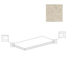 Century Glam 114243 Tortora Gradone Two Angolare Sx Bordo Toro Rett Угловая ступень 40x80 см, Италия, под камень  - фото 1 - фото 1