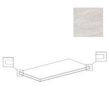 Century Stonerock 120843 White Gradone Two Angolare Sx Toro Bordo Natural Угловая ступень 50x100 см, Италия, под камень  - фото 1 - фото 1