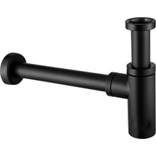 CeramaLux С-058 Черный матовый Сифон для раковины 36,5x7x24 см, Китай - фото 1 - фото 1