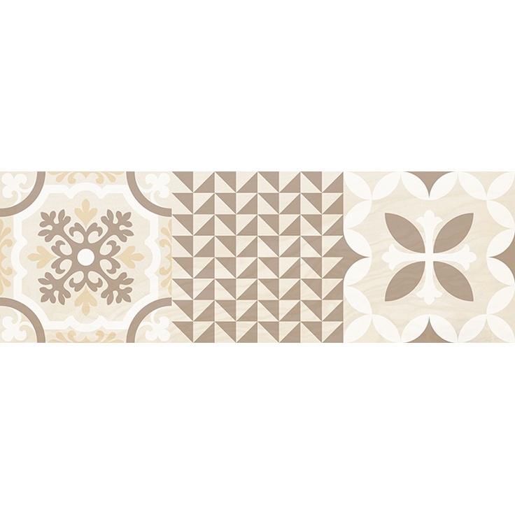 Laparet Shine 17-00-11-1198 Бежевый Узор Настенная плитка 20x60 см, Индия, под обои  - фото 1