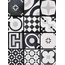 Ceramica Fioranese Cementine Black&White 0CBW20R Mix 12 pezzi Керамогранит 20x20 см, Италия, под камень  - фото 1