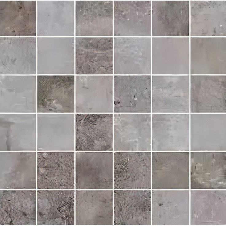 Ceramica Fioranese Heritage HE3MS Grey 5x5 Natural Мозаика 30,5x30,5 см, Италия, под мозаику - фото 1