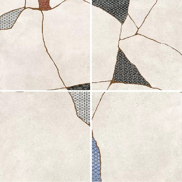 kimi KHJ601R Kintsugi Japan-Hibi Moonlight 60,4x60,4 керамогранит от