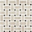 Ceramica Fioranese Marmorea 2 mm6MS4L Intreccio Oxford Greige Мозаика 30x30 см, Италия, под мозаику - фото 1