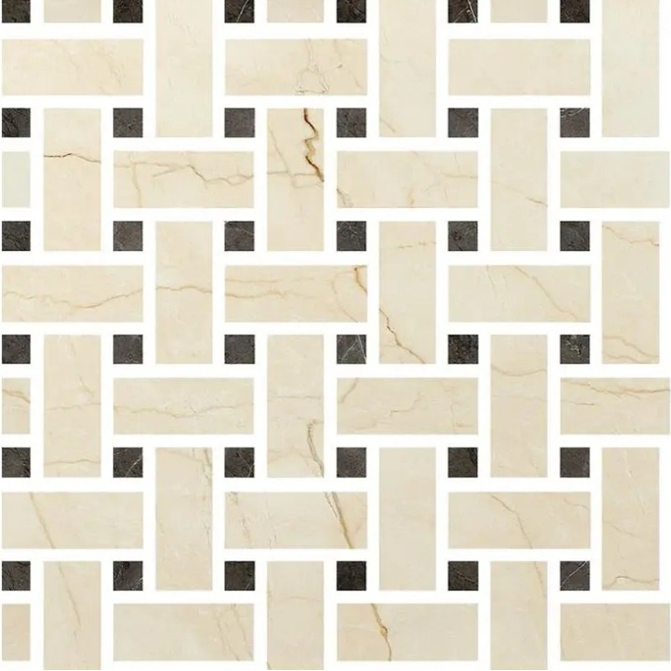 Ceramica Fioranese Marmorea 2 mm9MS4L Intreccio Crema Avorio Мозаика 30x30 см, Италия, под мозаику - фото 1