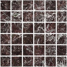 Ceramica Fioranese Marmorea Intensa M54MS5L Rosso Levante Polished Мозаика 30x30 см, Италия, под мозаику - фото 1 - фото 1