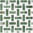 Ceramica Fioranese Marmorea Intensa M58MS2L Weave Emerald Dream Мозаика 30x30 см, Италия, под мозаику - фото 1