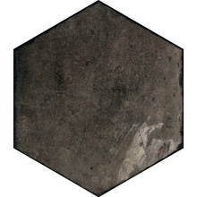 Ceramica Fioranese Petite CF207EX Nero Esagona Natural Керамогранит 22x25 см, Италия, под камень  - фото 1 - фото 1