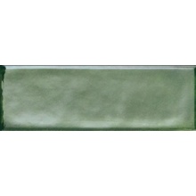 Ceramica Fioranese Petite CF268L Brick Verde Glossy Настенная плитка 6,4x20 см, Италия, под кирпич  - фото 1 - фото 1