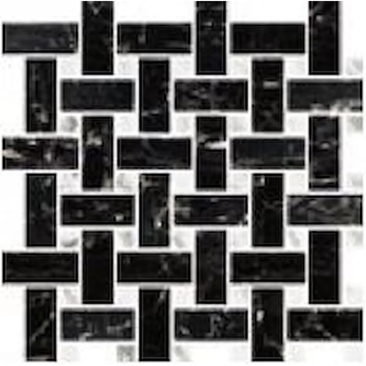 Ceramica Fioranese Prestige M38MS2L Weave Portoro Pol Мозаика 30x30 см, Италия, под мозаику - фото 1 Ceramica Fioranese Prestige M38MS2L Weave Portoro Pol Мозаика 30x30 см, Италия, под мозаику - фото 1