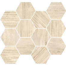 Ceramica Fioranese Senzatempo TT2MS3R Exa Beige Мозаика 23x27 см, Италия, под мозаику - фото 1 - фото 1