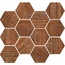Ceramica Fioranese Senzatempo TT5MS3R Exa Rosso Мозаика 23x27 см, Италия, под мозаику - фото 1