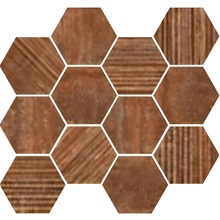Ceramica Fioranese Senzatempo TT5MS3R Exa Rosso Мозаика 23x27 см, Италия, под мозаику - фото 1 - фото 1