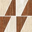 Ceramica Fioranese Senzatempo TTMS2R Trapezi Mix Nat Мозаика 30,2x30,2 см, Италия, под мозаику - фото 1