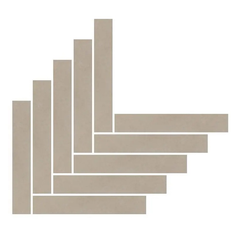 Ceramica Fioranese The Color TH533CH Oblong Chevron Mud Керамогранит 34,8x42,2 см, Италия, под камень  - фото 1