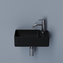 CeramicaNova Element CN5045 Черная матовая R 40 Раковина 22x40x12,5 см, Италия - фото 1 - 3 CeramicaNova Element CN5045 Черная матовая R 40 Раковина 22x40x12,5 см, Италия - фото 1 - фото 3