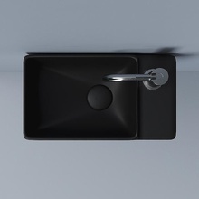 CeramicaNova Element CN5045 Черная матовая R 40 Раковина 22x40x12,5 см, Италия - фото 1 - фото 4