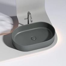 CeramicaNova Element CN6048MDH Темный антрацит матовый 61 Раковина 38,5x60,8x12,2 см, Италия - фото 1 - 3 CeramicaNova Element CN6048MDH Темный антрацит матовый 61 Раковина 38,5x60,8x12,2 см, Италия - фото 1 - фото 3