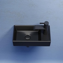 CeramicaNova Element CN6051LMB Черный матовый L 41 Раковина 21,7x40,7x10 см, Италия - фото 1 - фото 4