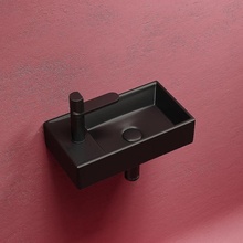 CeramicaNova Element CN6051RMB Черная матовая R 41 Раковина 21,7x40,7x10 см, Италия - фото 1 - 3 CeramicaNova Element CN6051RMB Черная матовая R 41 Раковина 21,7x40,7x10 см, Италия - фото 1 - фото 3