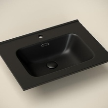 CeramicaNova Element CN7001MB Черная матовая 60 Раковина 46,5x61x18 см, Италия - фото 1 - 2 CeramicaNova Element CN7001MB Черная матовая 60 Раковина 46,5x61x18 см, Италия - фото 1 - фото 2