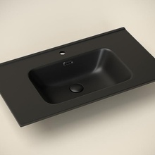 CeramicaNova Element CN7005MB Черная матовая 80 Раковина 46,5x81x18 см, Италия - фото 1 - 2 CeramicaNova Element CN7005MB Черная матовая 80 Раковина 46,5x81x18 см, Италия - фото 1 - фото 2