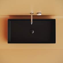 CeramicaNova Element CN6071MB Черный матовый 70 Раковина 36,1x70,1x13 см, Италия - фото 1 - 2 CeramicaNova Element CN6071MB Черный матовый 70 Раковина 36,1x70,1x13 см, Италия - фото 1 - фото 2