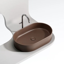 CeramicaNova Element CN6048MDB Темно-коричневый матовый 61 Раковина 38,5x60,8x12,2 см, Италия - фото 1 - фото 2