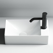 CeramicaNova Element CN5007 R Белый 37 Раковина 21,5x37,5x10 см, Италия - фото 1 - 3 CeramicaNova Element CN5007 R Белый 37 Раковина 21,5x37,5x10 см, Италия - фото 1 - фото 3