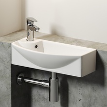 CeramicaNova Element CN6038R Белый 45 R Раковина 22x45,5x13 см, Италия - фото 1 - фото 3