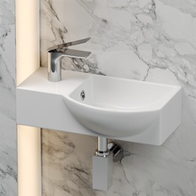 CeramicaNova Element CN6039R Белый 40 R Раковина 22x40x12 см, Италия - фото 1 - фото 4