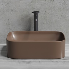 CeramicaNova Element CN6052MDB Темно-Коричневый матовый 50 Раковина 38x50,5x15 см, Италия - фото 1 - фото 2