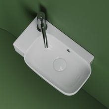 CeramicaNova Element CN6074R Белый 40 R Раковина 24,9x40,3x14 см, Италия - фото 1 - фото 4