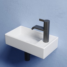 CeramicaNova Element CN6051L L Белый 41 Раковина 21,7x40,7x10 см, Италия - фото 1 - 2 CeramicaNova Element CN6051L L Белый 41 Раковина 21,7x40,7x10 см, Италия - фото 1 - фото 2