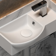 CeramicaNova Element CN6039L Белый 40 L Раковина 22x40x12 см, Италия - фото 1 - 2 CeramicaNova Element CN6039L Белый 40 L Раковина 22x40x12 см, Италия - фото 1 - фото 2