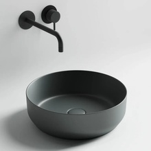 CeramicaNova Element CN6022MDH Накладная Антрацит тёмный матовый 39 Раковина 39x39x12 см, Италия - фото 1 - 2 CeramicaNova Element CN6022MDH Накладная Антрацит тёмный матовый 39 Раковина 39x39x12 см, Италия - фото 1 - фото 2