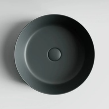 CeramicaNova Element CN6022MDH Накладная Антрацит тёмный матовый 39 Раковина 39x39x12 см, Италия - фото 1 - фото 4