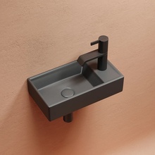 CeramicaNova Element CN6051LMDH L Антрацит тёмный матовый 41 Раковина 21,7x40,7x10 см, Италия - фото 1 - 3 CeramicaNova Element CN6051LMDH L Антрацит тёмный матовый 41 Раковина 21,7x40,7x10 см, Италия - фото 1 - фото 3