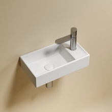 CeramicaNova Element CN6051LMW L Белый матовый 41 Раковина 21,7x40,7x10 см, Италия - фото 1 - 3 CeramicaNova Element CN6051LMW L Белый матовый 41 Раковина 21,7x40,7x10 см, Италия - фото 1 - фото 3