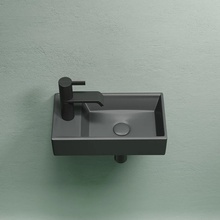 CeramicaNova Element CN6051RMDH R Антрацит тёмный матовый 41 Раковина 21,7x40,7x10 см, Италия - фото 1 - фото 4