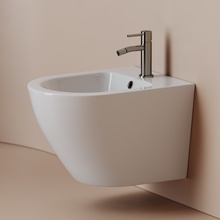 CeramicaNova Alba CN11006 Белый Биде подвесное 49x36x33 см, Италия - фото 1 - фото 3