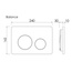 CeramicaNova Balance Circle CN12-001M Хром матовый Кнопка смыва 3x24x16,2 см, Италия - фото 3