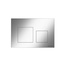 CeramicaNova Balance Square CN12-002M Хром матовый Кнопка смыва 3x24x16,2 см, Италия - фото 1