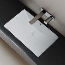 CeramicaNova Era CN6082 Белая глянцевая 60 Раковина 39x60x19 см, Италия - фото 1 - фото 4