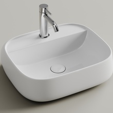 CeramicaNova Fonte CN5051 Белый 50 Раковина 42,5x50,5x15 см, Италия - фото 1 - фото 2